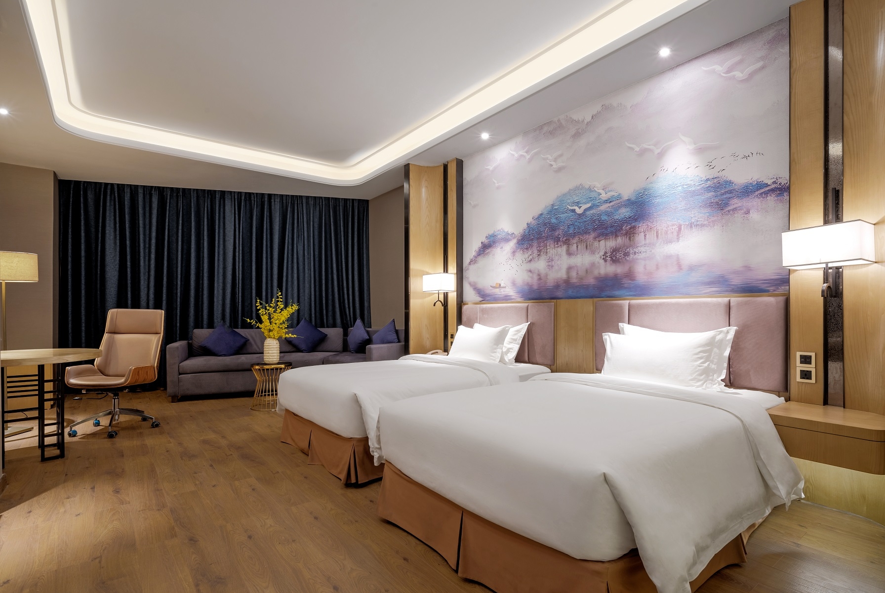 Guest room at the Days Hotel by Wyndham Guangzhou Hantian in Guangzhou, Other than US/Canada